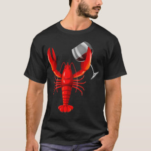 Funny Wine Drink Roter Krebse Weinliebhaber Gesche T-Shirt