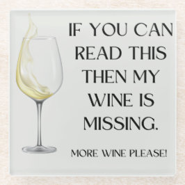 FUNNY WINE DRINKER GIFT GLASUNTERSETZER