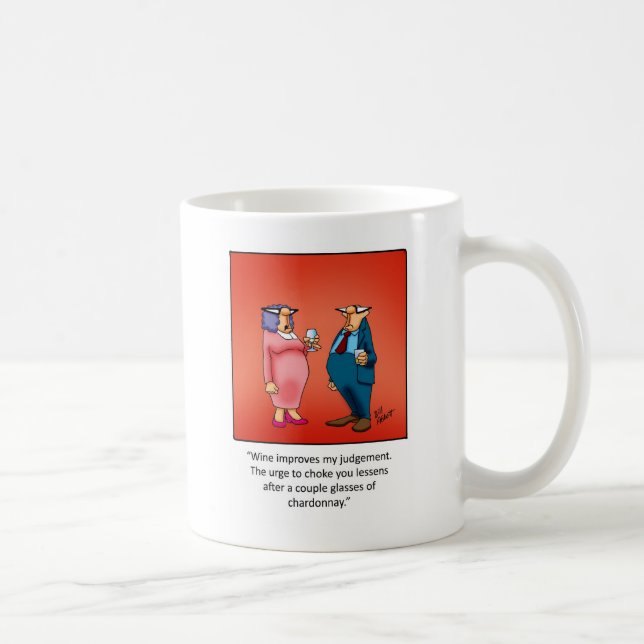 Funny Wine Geschenk! Kaffeetasse (Rechts)