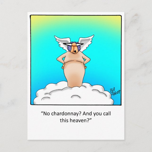 Funny Wine Geschenk! Postkarte (Vorderseite)