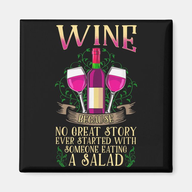 Funny Wine Gift - Wine Shirts für Frauen Magnet (Vorne)