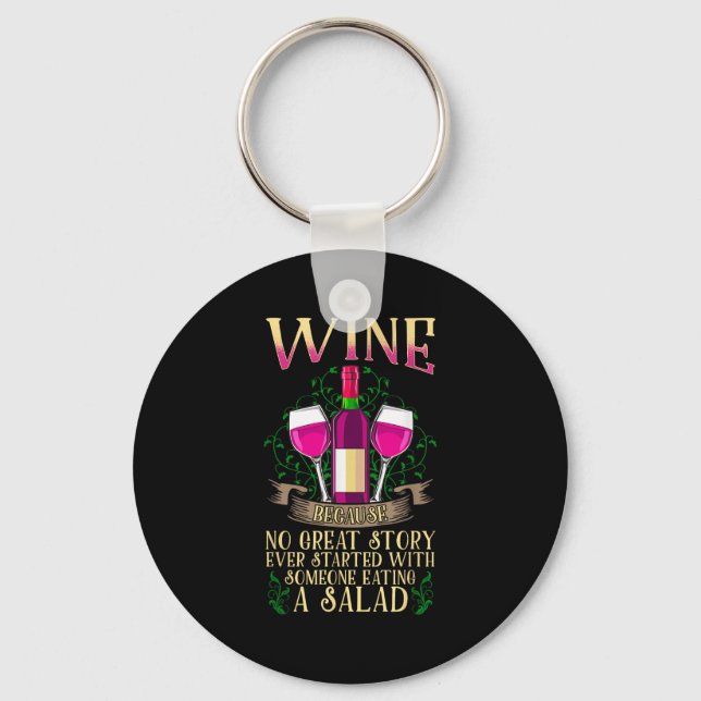 Funny Wine Gift - Wine Shirts für Frauen Schlüsselanhänger (Vorderseite)
