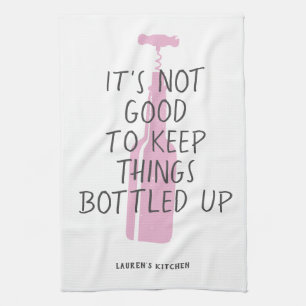 Funny Wine Lover Individuelle Name Stilvolles Gesc Geschirrtuch