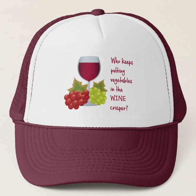 Funny Wine Lovers Zitat Sprichwort Truckerkappe (Vorderseite)