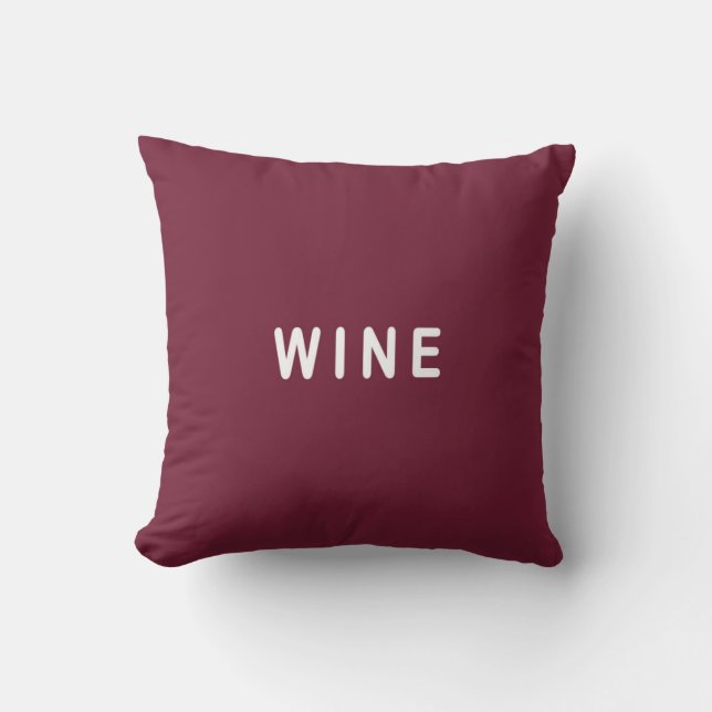 Funny Wine oder Bier choice Kissen (Vorderseite)