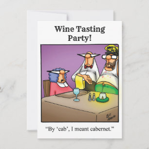 Funny Wine Party Spaß Einladung