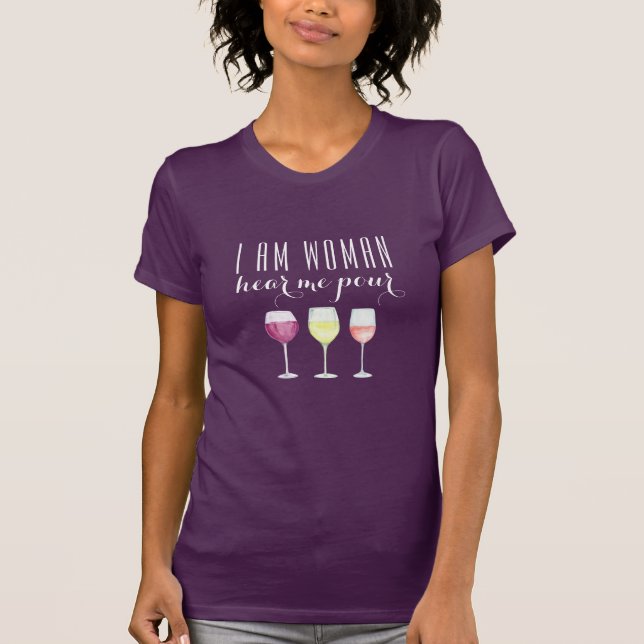 Funny Wine Quote Frauenmode T-Shirt (Vorderseite)