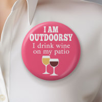 Funny Wine Quote - Ich trinke Wein auf meiner Terr