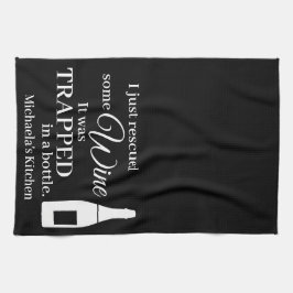 Funny Wine Quote Spaß Niedlich Geschirrtuch