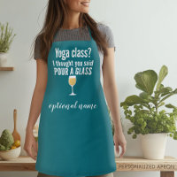 Funny Wine Quote - Yoga Class - Glass gießen