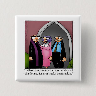 Funny Wine Spaß Button