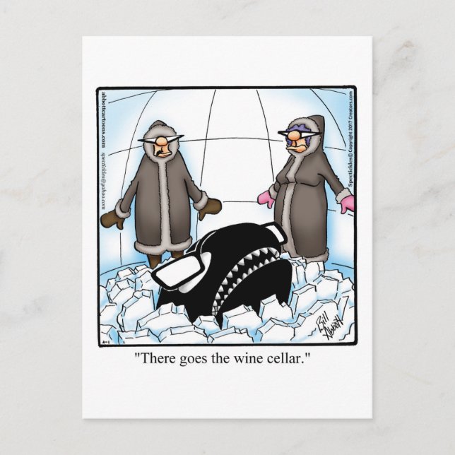 Funny Wine Spaß Postcard Postkarte (Vorderseite)