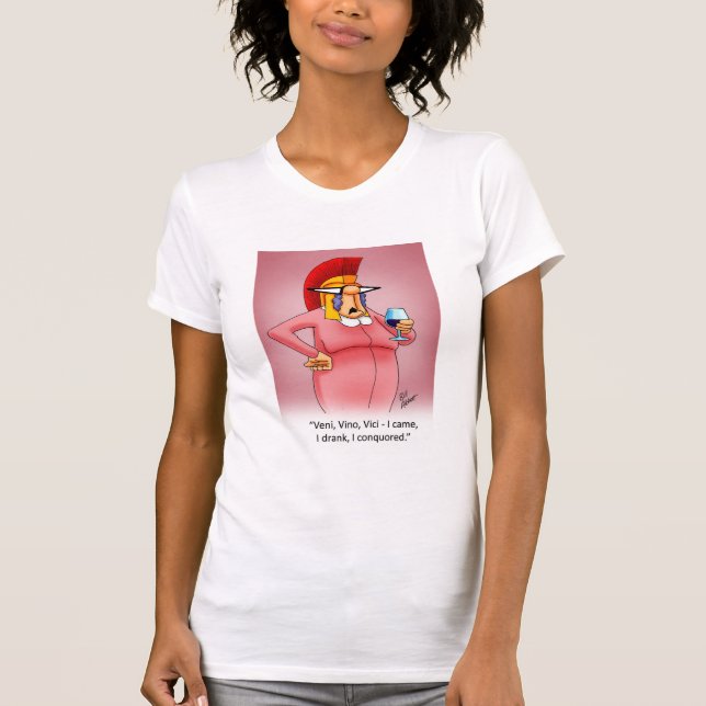 Funny Wine Spaß Tee Shirt (Vorderseite)