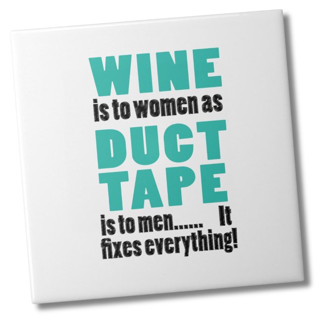 Funny Wine Workout Fliese (Simple Funny Wine Humor Joke Drinking Tile)