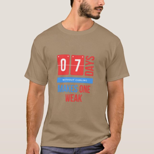 Funny Winter Sport Curling T-Shirt (Vorderseite)