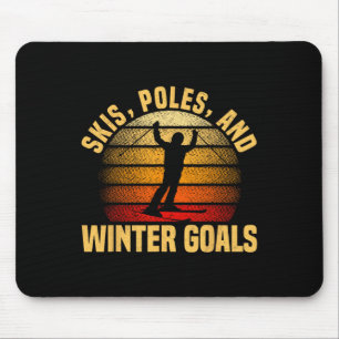 Funny Winter Sport Schnee Skiareal für Männer 3 Mousepad
