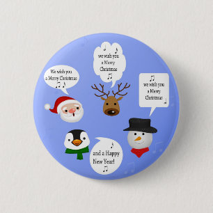 Funny Wir wünschen dir frohe Weihnachten Button