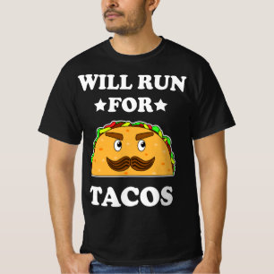 Funny wird für Tacos Illustration laufen T-Shirt