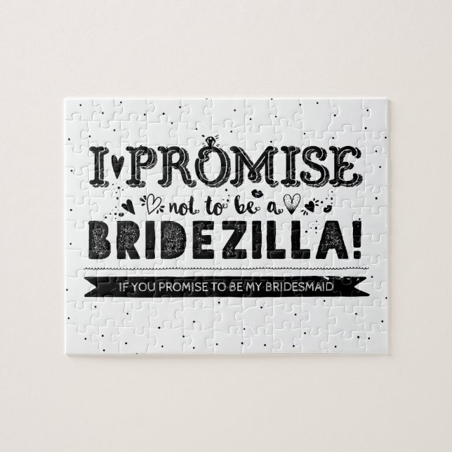 Funny wirst du mein Vorschlag für eine Bridesmaid  (Horizontal)