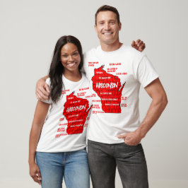 Funny Wisconsin Design T-Shirt