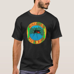 Funny Wisconsin Mosquito Staat Bird T Shirt