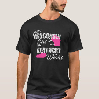 Funny Wisconsin Shirts Nur ein Wisconsin-Mädchen i