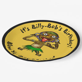 Funny Witch Doctor Tiki Party - Personalisiert Pappteller