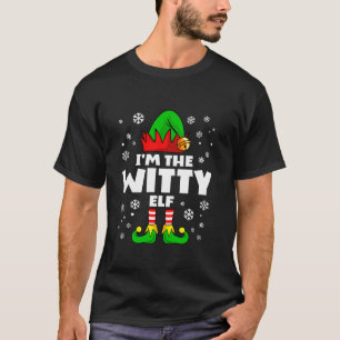 Funny Witty Elf Familie Matching Group Happy Chris T-Shirt