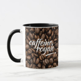 Funny Witty Pun Caffeino Royale Tasse