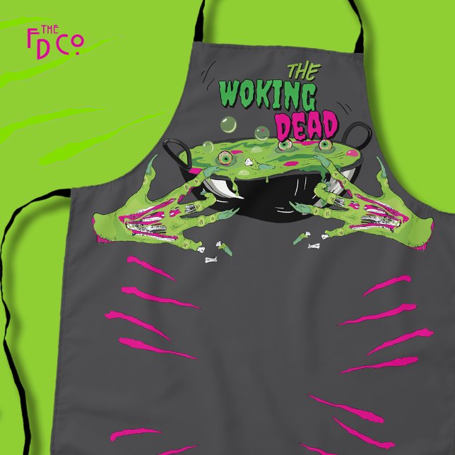 Funny Woking Dead Zombie Rippin’ Eyeball Poppin" Schürze (Von Creator hochgeladen)