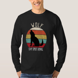 Funny Wolf ist mein Geist Tier Lover Men Frauen Ki T-Shirt