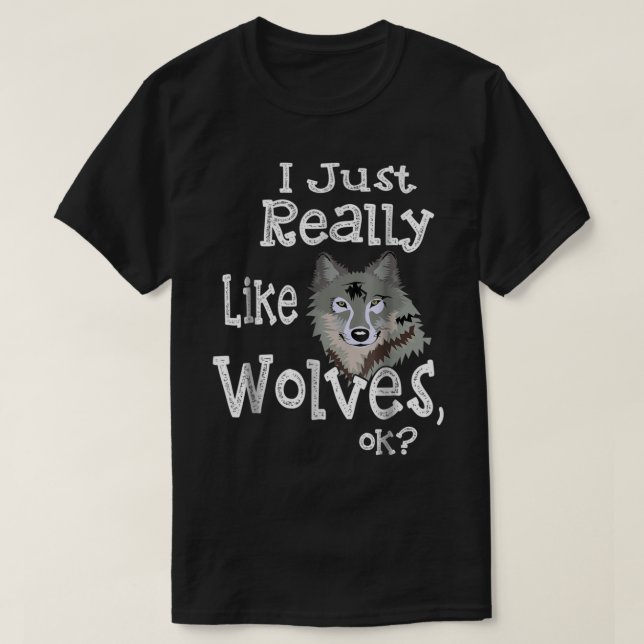 Funny Wolf Lover Design T-Shirt (Design vorne)
