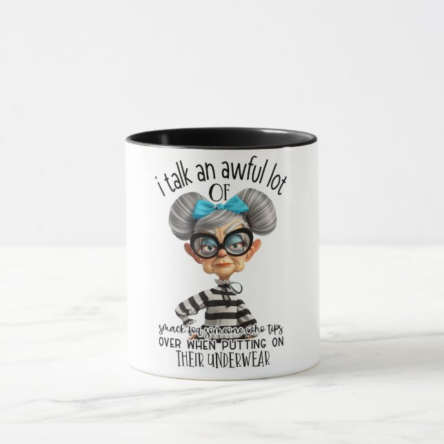 Funny Woman Zitat Tasse (Zentrum)