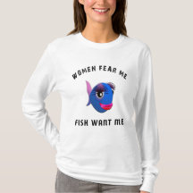 Funny Women Angst mir Fisch Gewollt