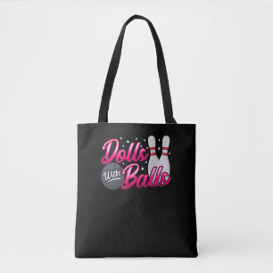 Funny Women Bowling Mannschaftpuppen mit Kugeln Tasche