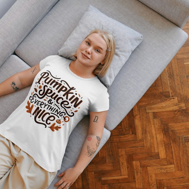 Funny Womens Shirt Pumpkin Gewürz & Alles (Von Creator hochgeladen)