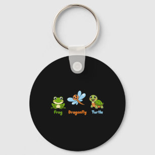 Funny Womens Subtle Political Humor Frog Dragonfly Schlüsselanhänger