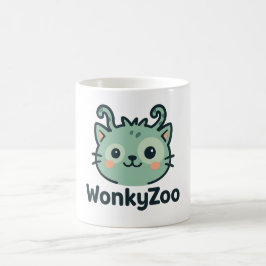 Funny Wonky Cat Coffee Tasse | Wonky Zoo