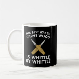 Funny Wood Carving Whittling Holzbearbeitungs Carp Kaffeetasse
