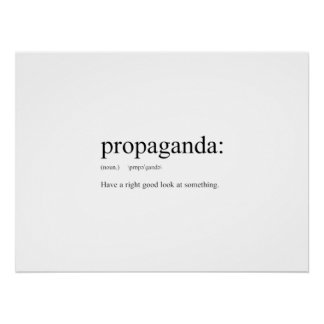 Funny Word Definitionen: Propaganda Poster