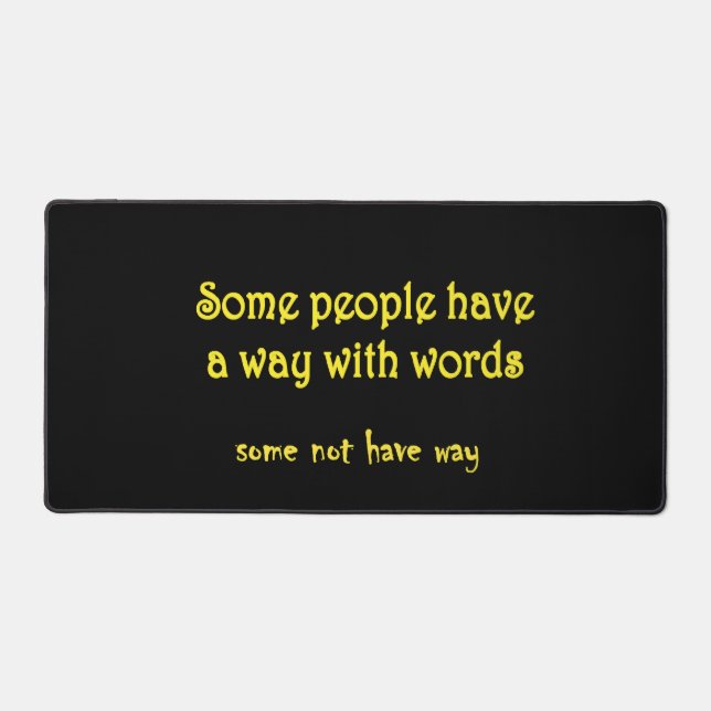 Funny Wordplay: A Tale of Two Sentences Schreibtischunterlage (Vorderseite)