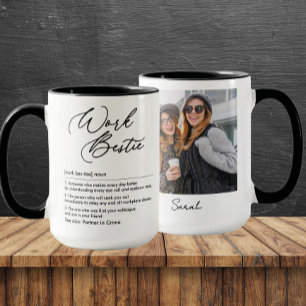 Funny Work Bestie Definition benutzerdefinierten F Tasse