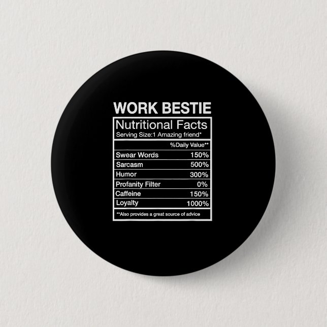 Funny Work Bestie Definition, Unglaublich witzig C Button (Vorderseite)