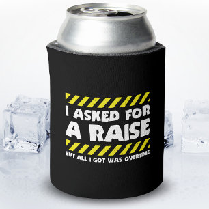 Funny Work Meme - Working Overtime Factory Worker Dosenkühler