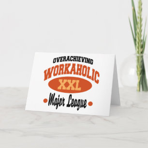Funny Workaholic Feiertagskarte
