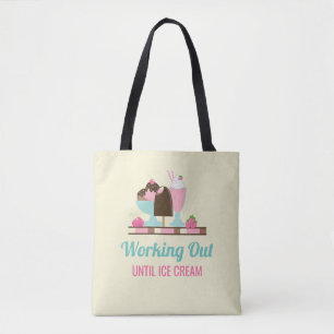 Funny Working out Bis Eis Creme Tasche