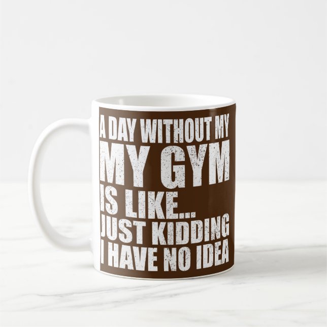 Funny Workout Gym Männer Gewichtsabnahme Kaffeetasse (Links)