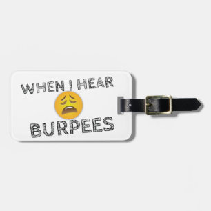 Funny Workout Gym Spaß Gepäckanhänger