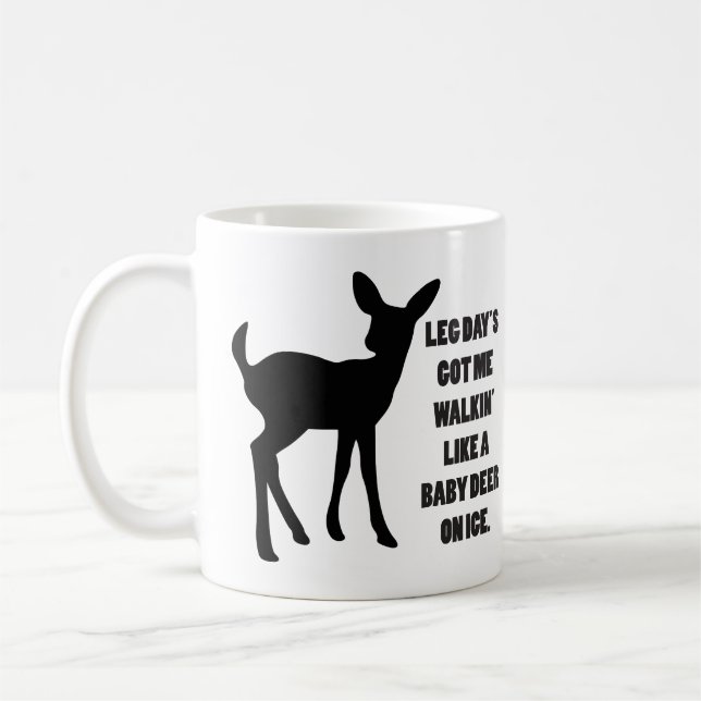 Funny Workout Gym Spaß Kaffeetasse (Links)
