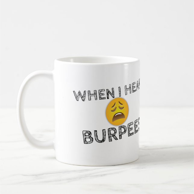 Funny Workout Gym Spaß Kaffeetasse (Links)